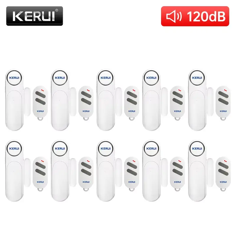 KERUI D121 120dB Wireless Door/Windows Sensor Alarm 300ft Anti-Theft Smart Remote Control For Kids Cabinet Safety Home Security - Image 7