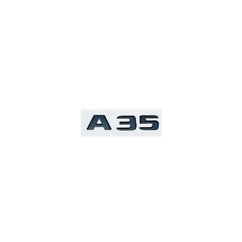 메르세데스 벤츠 A35 터보 4MATIC 엠블럼 - 실버 블랙 레터링, W176 W177 차량 펜더 트렁크 리어용 고품질 로고 스티커