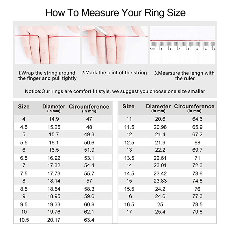 Kolmnsta 2mm Women Titanium Ring Cubic Zirconia Anniversary Wedding Engagement Band Size 4 to 13 bagues pour femme 6