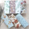120cm Muslin Bamboo Cotton Towels Baby Blankets Newborn Swaddle wrap Scarf bath Towel Handkerchief Feeding Face Washcloth Wipe 1