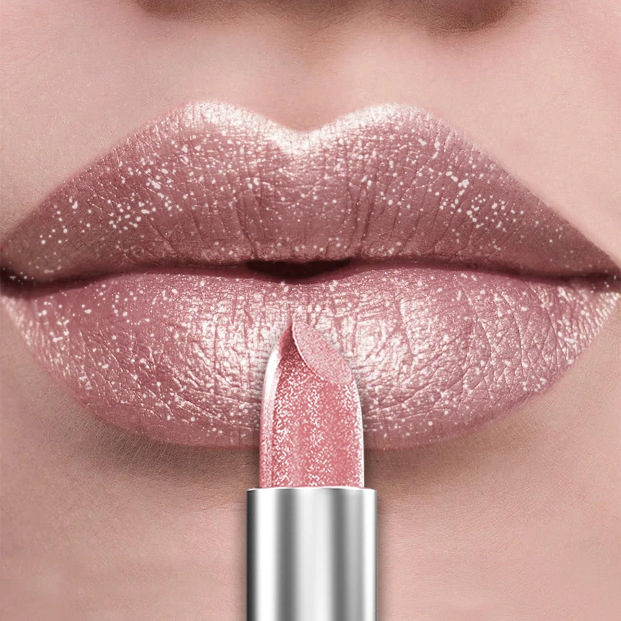 thumbnail image 1 of 21Colors Bold & Intense Glitter Shiny Metallic Lipstick Pearlescent Lip Tint,Long Lasting Lip Senior Matte Lip Makeup Gifts for, 1 of 5