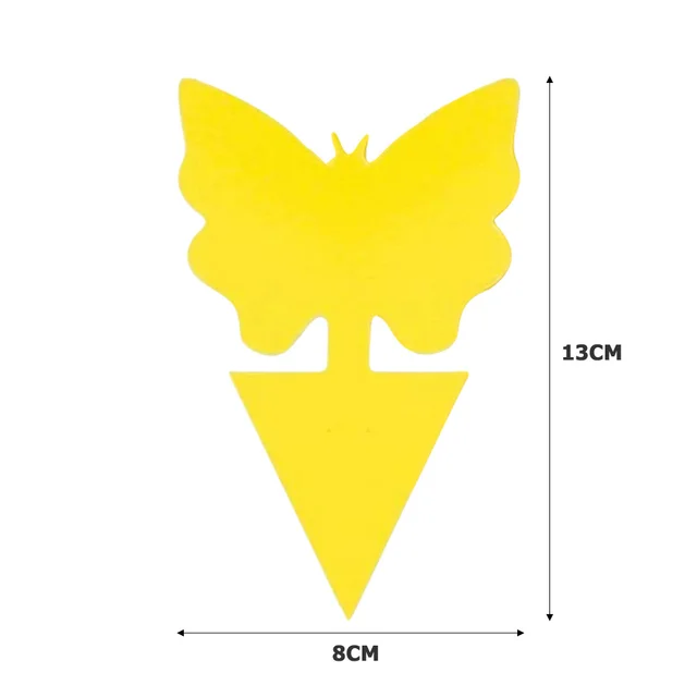 12/48Db Ragadós Csapdák Gyümölcsllyal Gnat Csapda Rovar Beltéri Kültéri Virág Edény Kártevőirtó Kert Erős Ragasztó Növény - Image 6