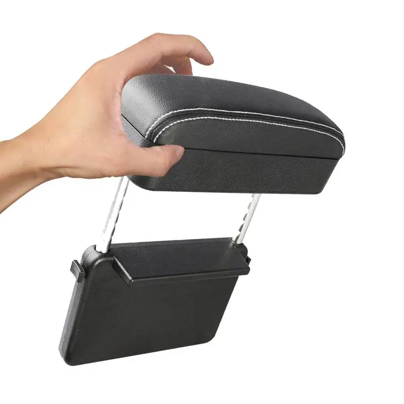 

Car Armrest Storage Box Car Seats Gap Filler Adjustable Auto Center Console Arm Rest Console Storage Organizer Car Accessories