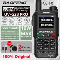 2025 Baofeng UV-G28 Pro 10W Walkie Talkie 999 Channel Powerful Station Hunting Ham Four Band Radio Wireless Set Receiver VHF UHF 1