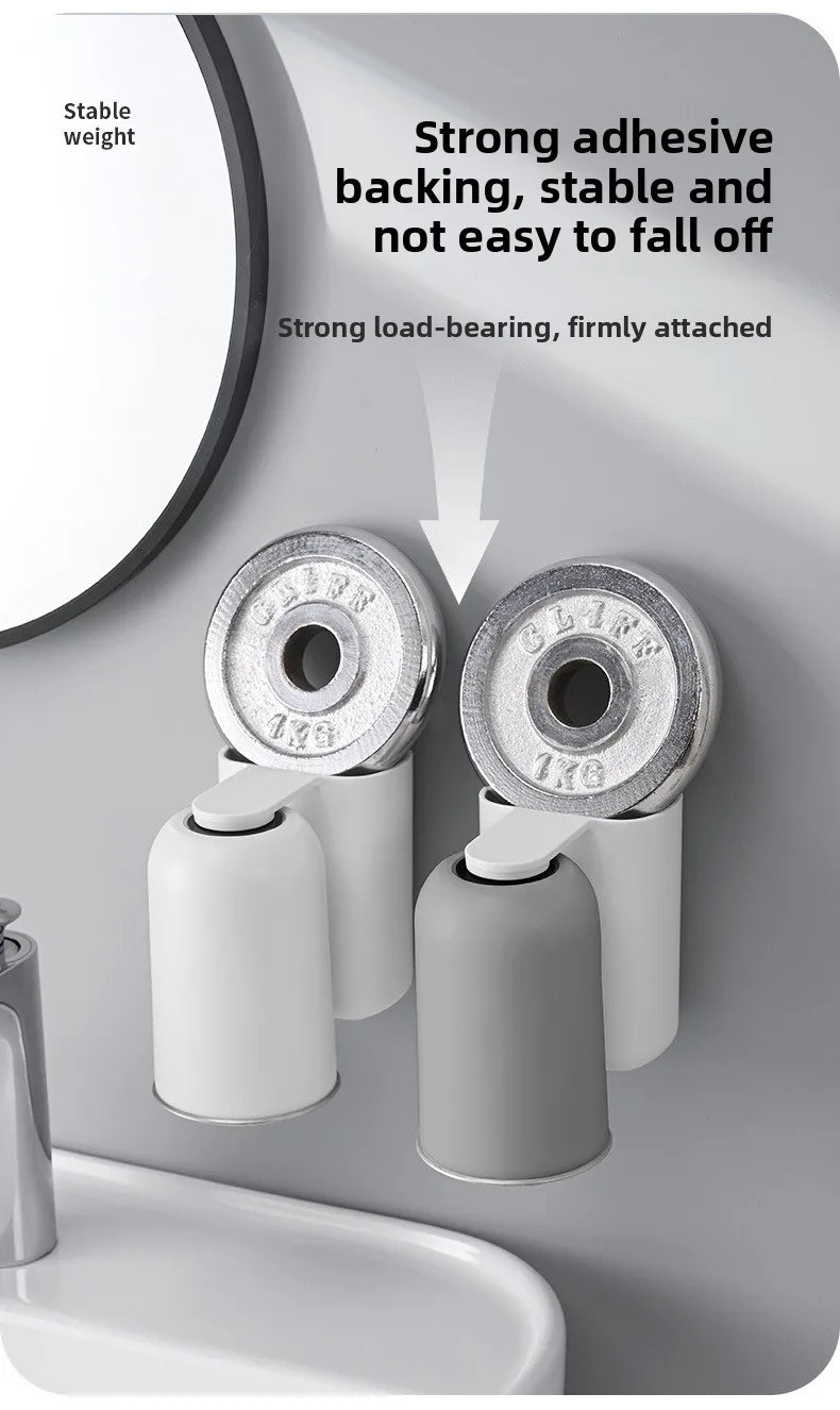 Soporte para cepillos de dientes de acero con vaso magnético_voghion.com