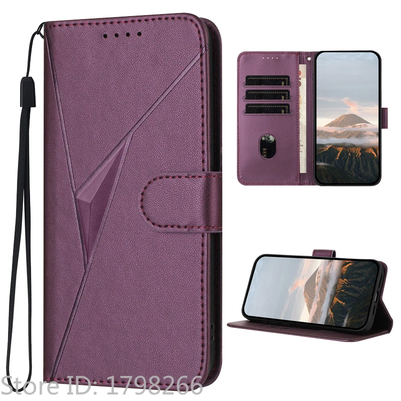 Luxury Pattern Flower Leather Phone Case - Flip Cover Wallet with Card Holder