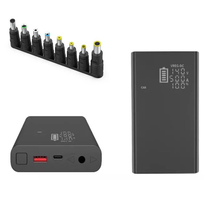 Battery charger portable power station DC 12V 16.5V 19v 20V 24V USB C Laptop power bank Portable Laptop Charger External Battery Pack iPad Phone Notebook