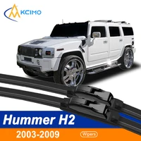 For Hummer H2 2003-2009 Wiper Front Wiper Blades 2 pcs HD Quiet Durable Automotive Wiper Windshield Accessories 17''+17'' 1