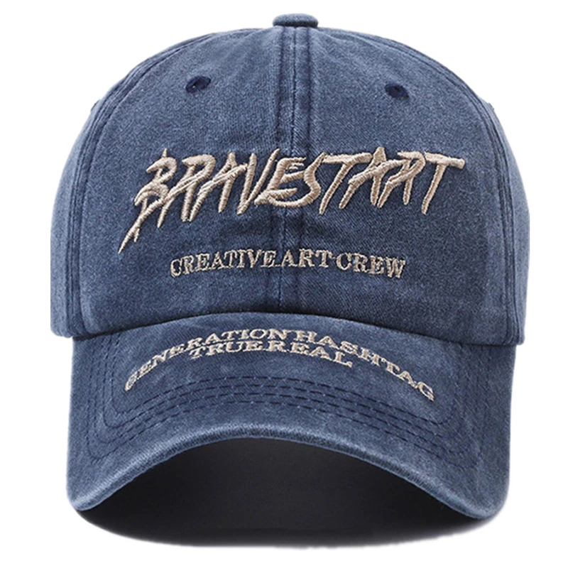 New Unisex Y2K Style Cap Letter Embroidery Vintage Baseball Cap Men Women Casual Outdoor Dad Hats