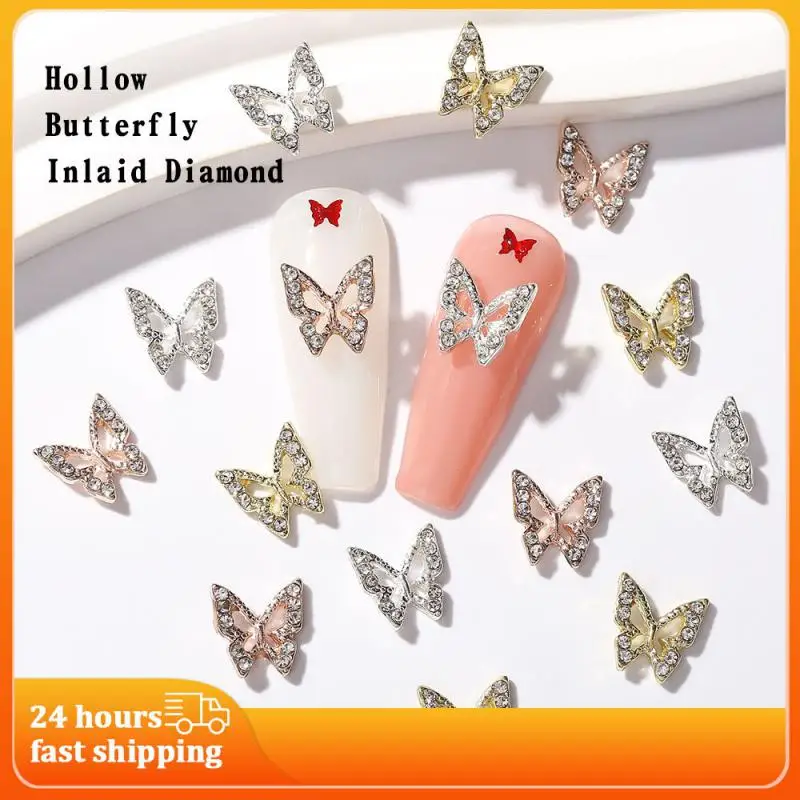 

Маникюрные Элегантные Потрясающие очаровательные роскошные красивые аксессуары для маникюра с бабочками ручной работы