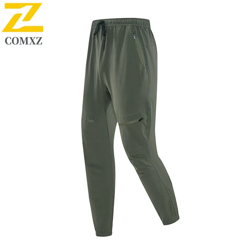 Men's Ice Silk Cooling Pants Quick Dry Breathable Jogging Trousers for Outdoor Running Gym with Stretch Waistband Outdoor Sports