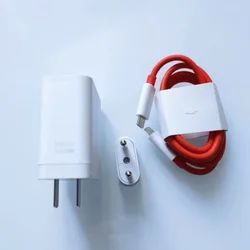 High - Power OnePlus 160W SuperVOOC Fast Charging Adapter with Dual Type - C Cable - EU add Cable (White)