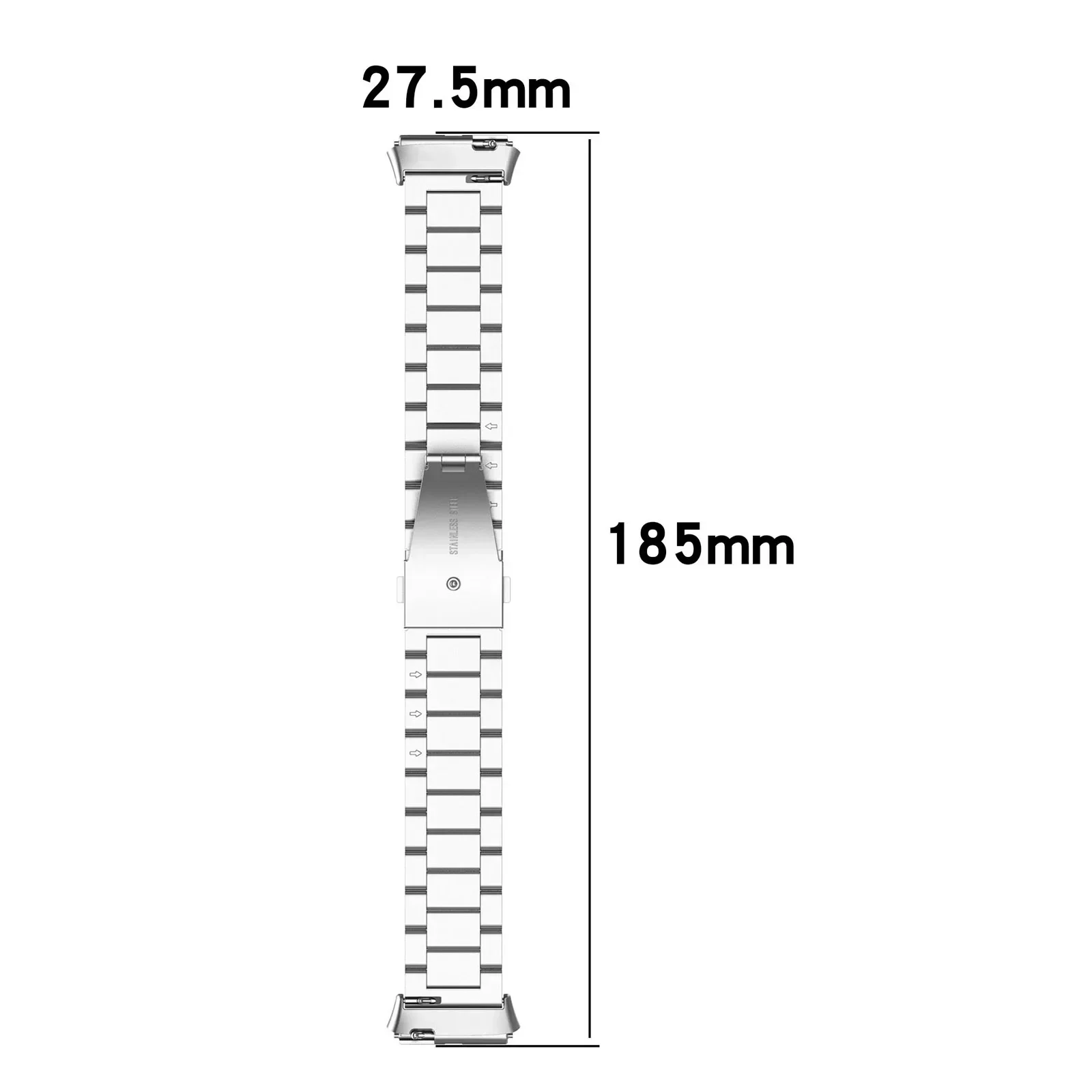 Stainless Steel No-Gap Metal Strap Wristband Bracelet