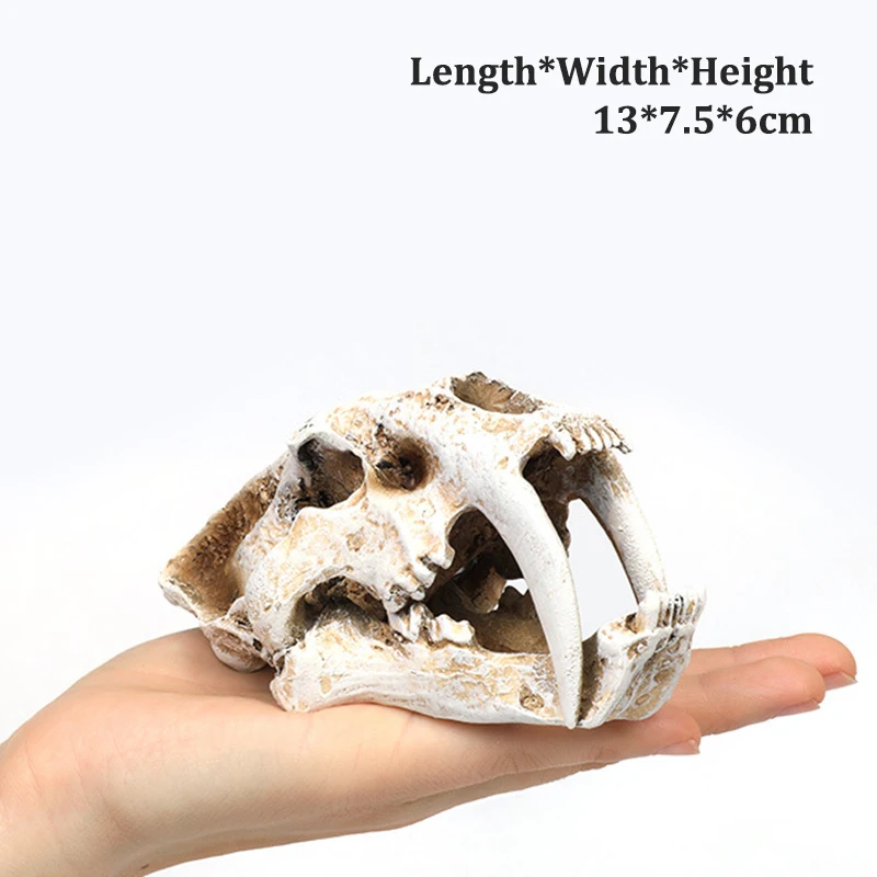Title 5, Simulation Resin Animal Skull Ornament DIY Aqua...