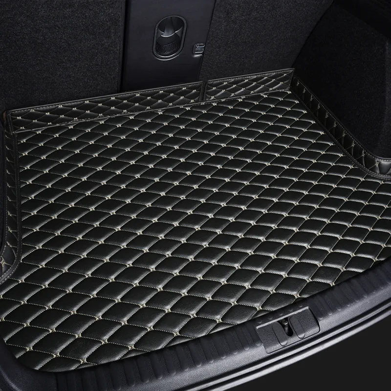 Premium PU Leather Custom Car Trunk Mats - Luxury Interior Car Accessories Carpet