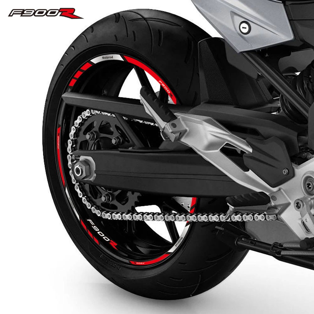 For BMW F900R f900r F 900R f900 r Motorcycle Accessories Wheels Sticker Rim Tire Stripe Waterproof Decorative Decals Set