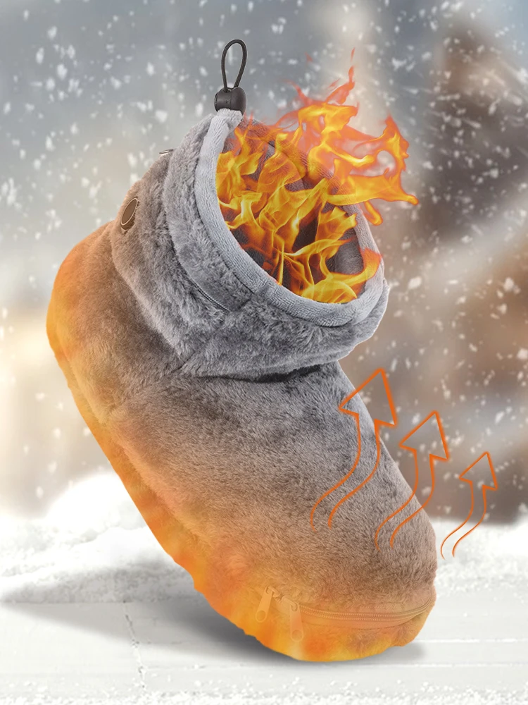 Warm Electric Slippers USB Heated Shoes for Men Women