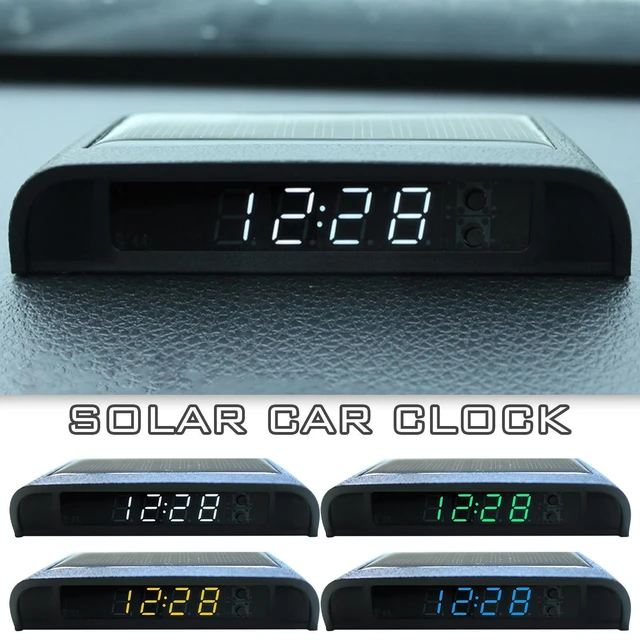 Auto Digitaluhr Auto Uhr interne Stick-On digitale Solar Solar Uhr