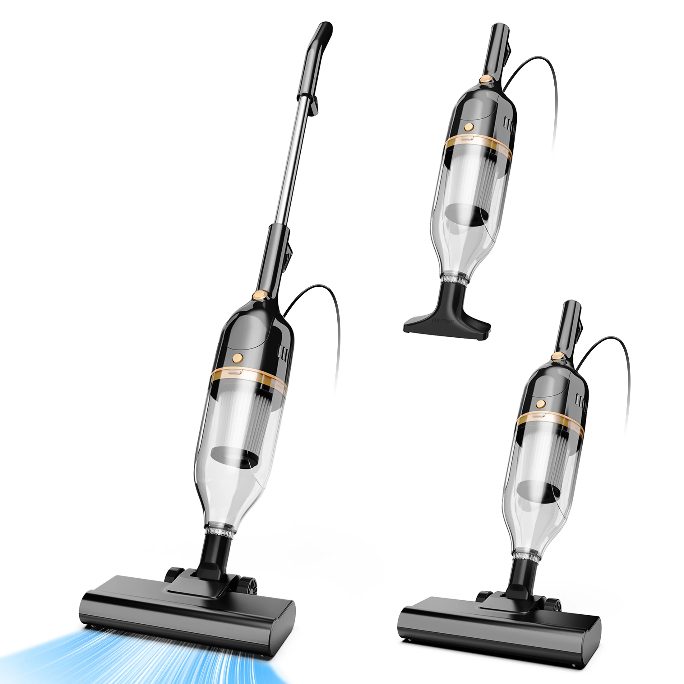 INSE R7 Corded Vacuum Cleaner 600W Powerful Handheld Stick Vacuum 3 in 1 Lightweight Vacuum Cleaners for Carpet Floor Pet Hair 1