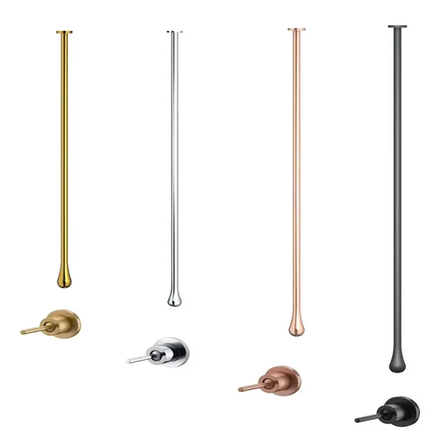 ทองเหลือง Water DROP แขวนเพดานอ่างล้างหน้าก๊อกน้ําติดผนังห้องน้ํา TAP อ่างอาบน้ํา Matte Black Chrome GOLD Brushed 1