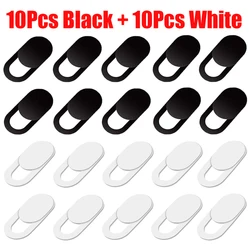 Universal Magnetic Webcam Privacy Cover Slider (Black and White)