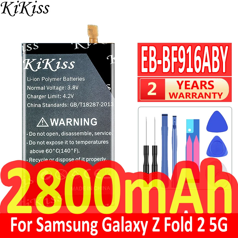 

2800mAh/2900mAh KiKiss Мощная батарея для Samsung Galaxy Z Fold 2 Fold2