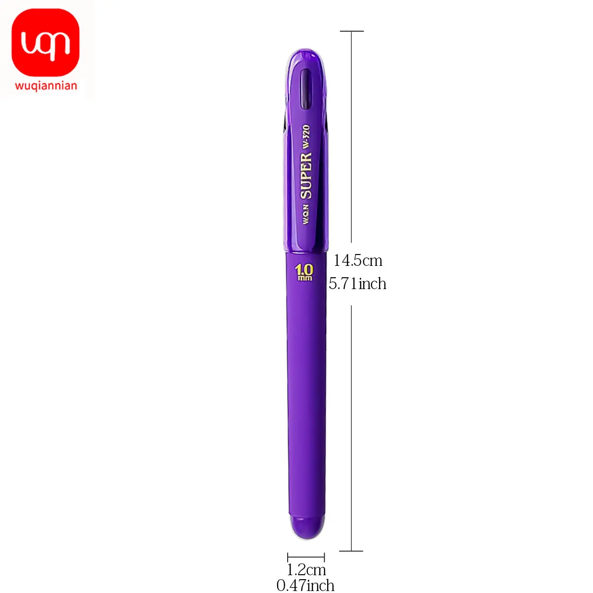 4/8/12pcs Purple ballpoint pen Non-erasable office use smooth writing 1.0mm school and office supplies 5