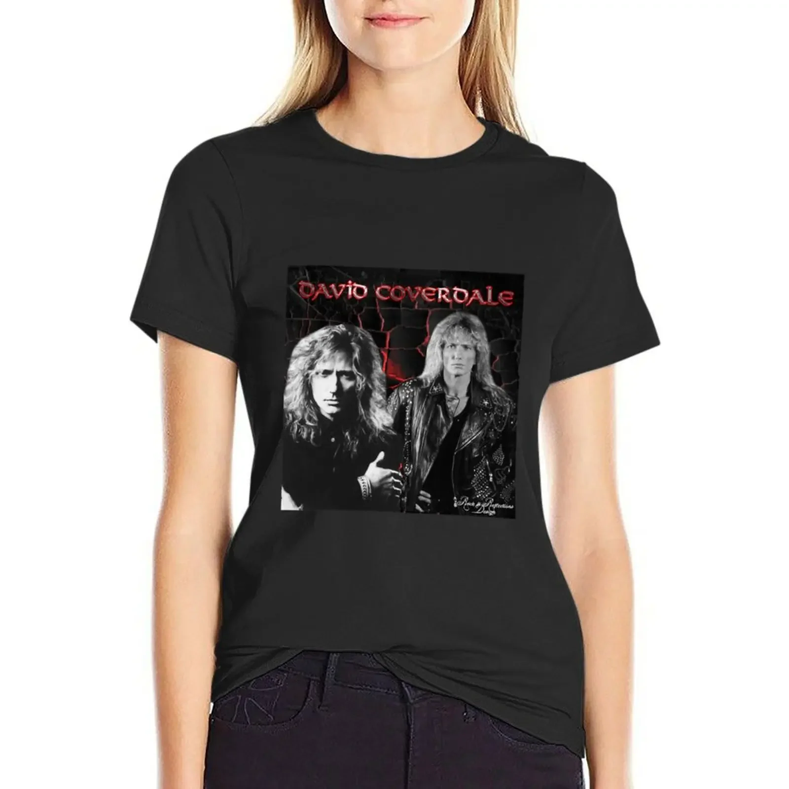 

David Coverdale Whitesnake Band Music Rock Art Gift T-Shirt Blouse plus size tops T-shirts for Women