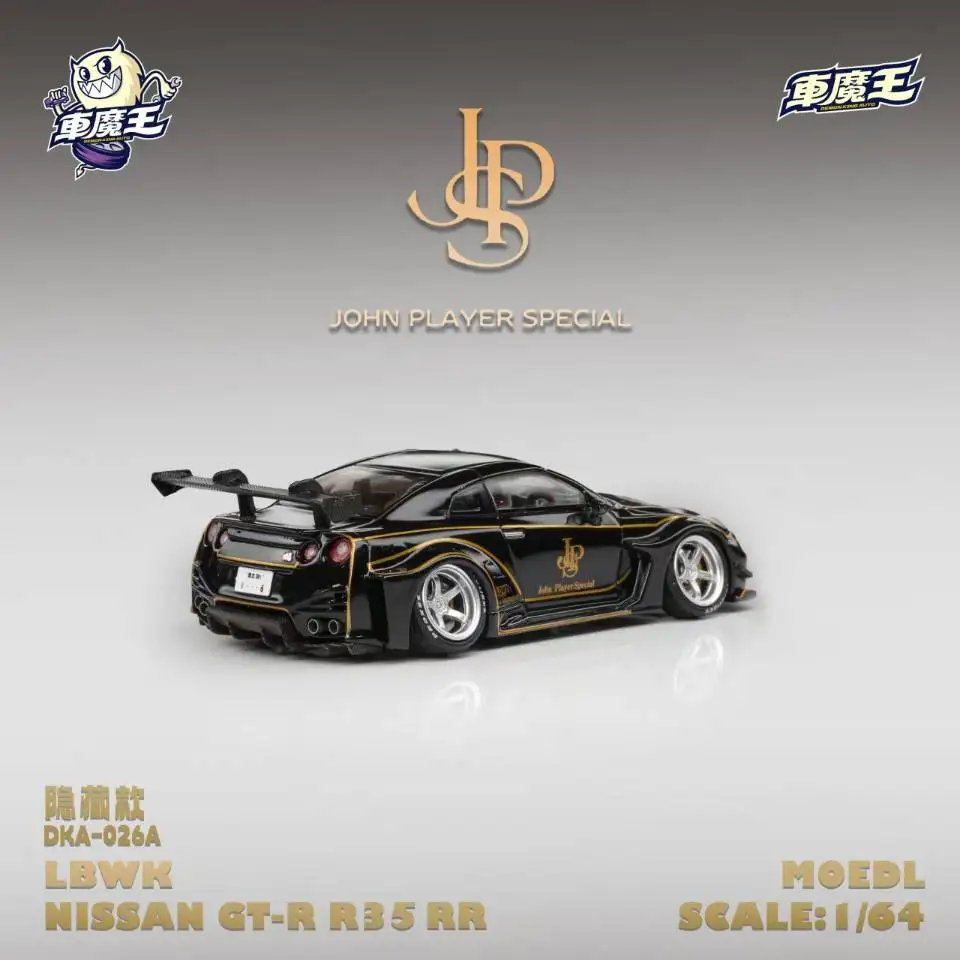 Pre-sale Demon King Auto 1:64 GTR35 RR Black/Gold JPS Painting Alloy Model Car 18 S50f81259148644c79d6e1dde0fafa02c8