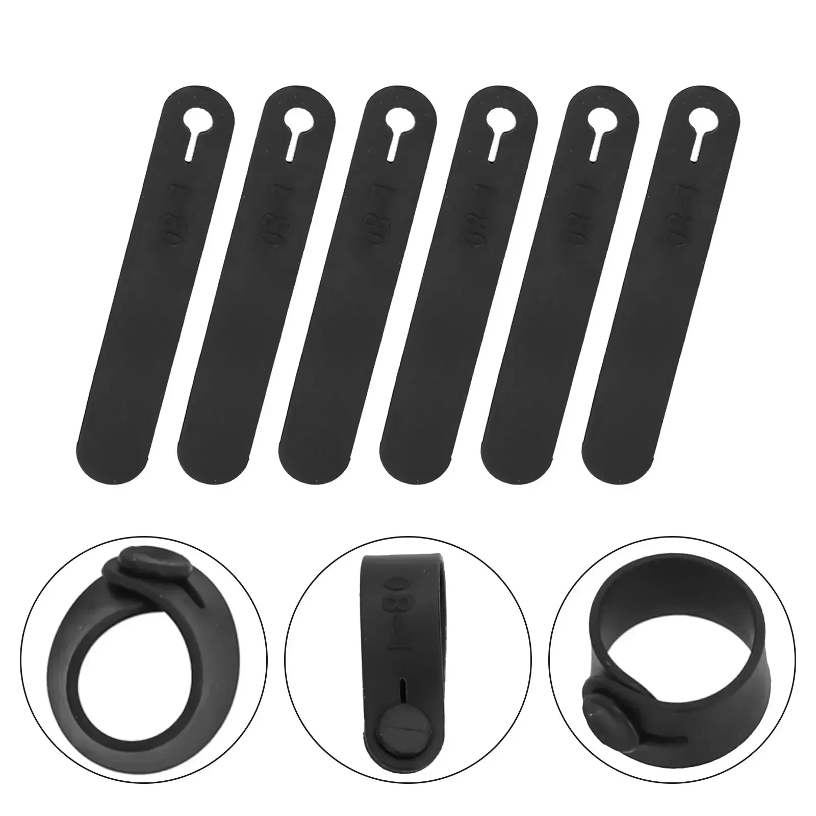 Motorcycle Rubber Band Cable Clutch Easy Installation Flexibility Frame Rubber Securing Wiring Good Elasticity
