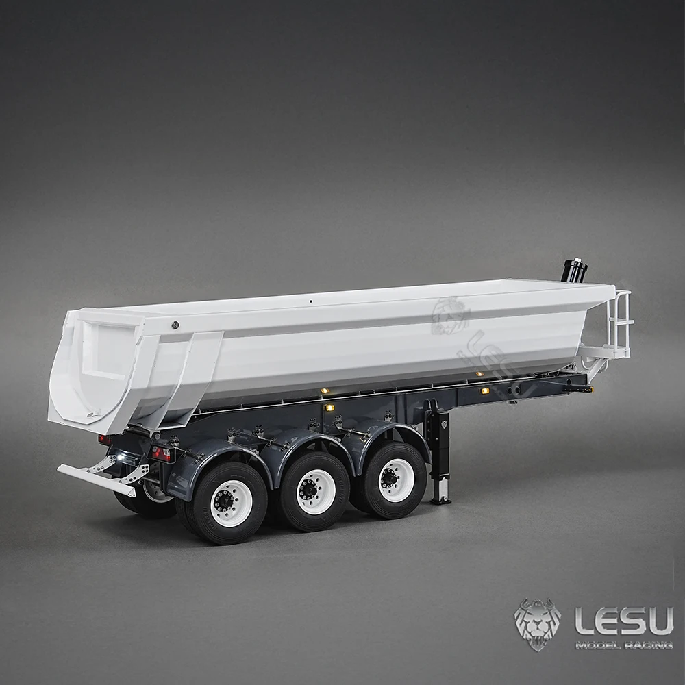 LESU Metal Hydraulic RC Dump Trailer 3Axles 1/14 for DIY TAMIYAYA RC Tractor Truck TOUCAN Remoted Car R620 770S FH16 Vehicle Toy S50f83178b5df40ed9f2e747c40536ac8M