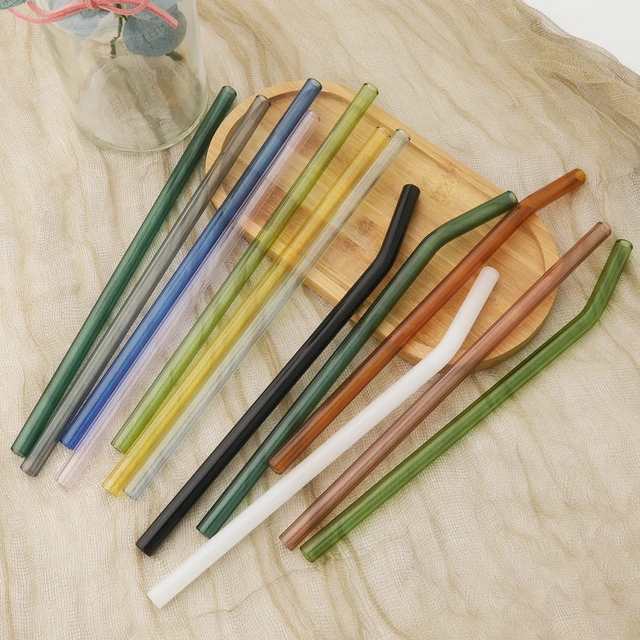 Borosilicate Glass Drinking Straws  Borosilicate Glass Cocktail Straw -  2pcs - Aliexpress