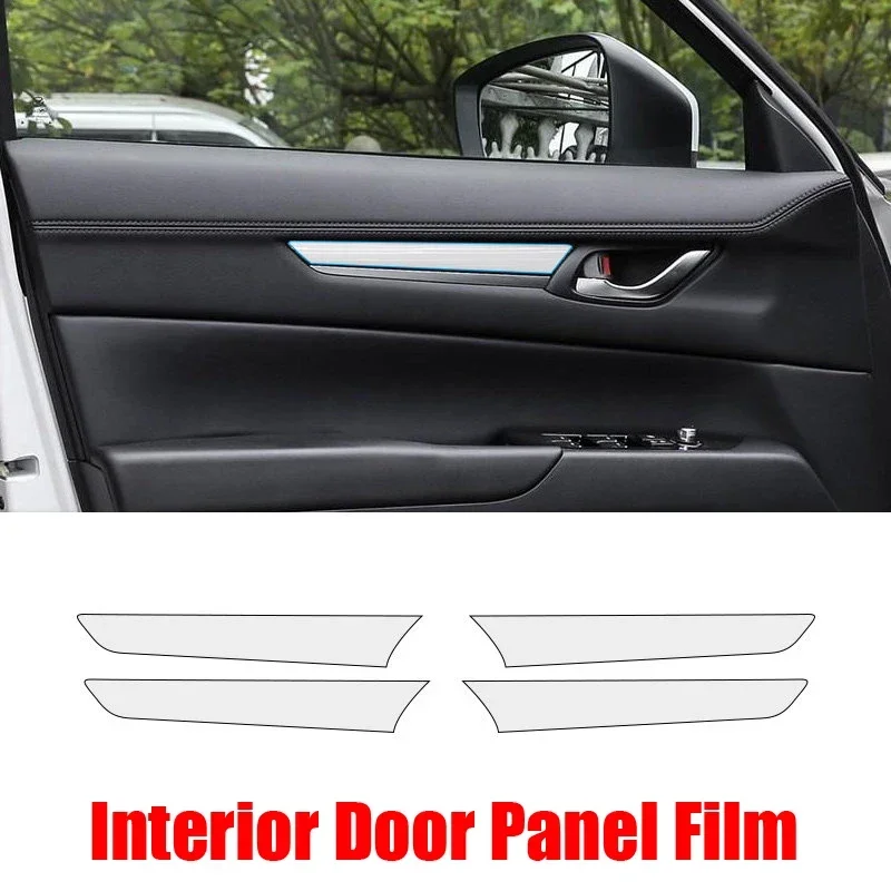 자동차 센터 콘솔 기어 터치 스크린 대시 보드 도어 Windows 리프팅 패널 TPU 보호 필름 For Mazda CX5 CX-5 2017-2023