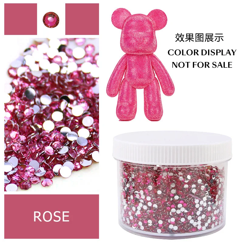 Large Box of Assorted Jelly AB Resin Non-Hot Fix Flat Back Rhinestones