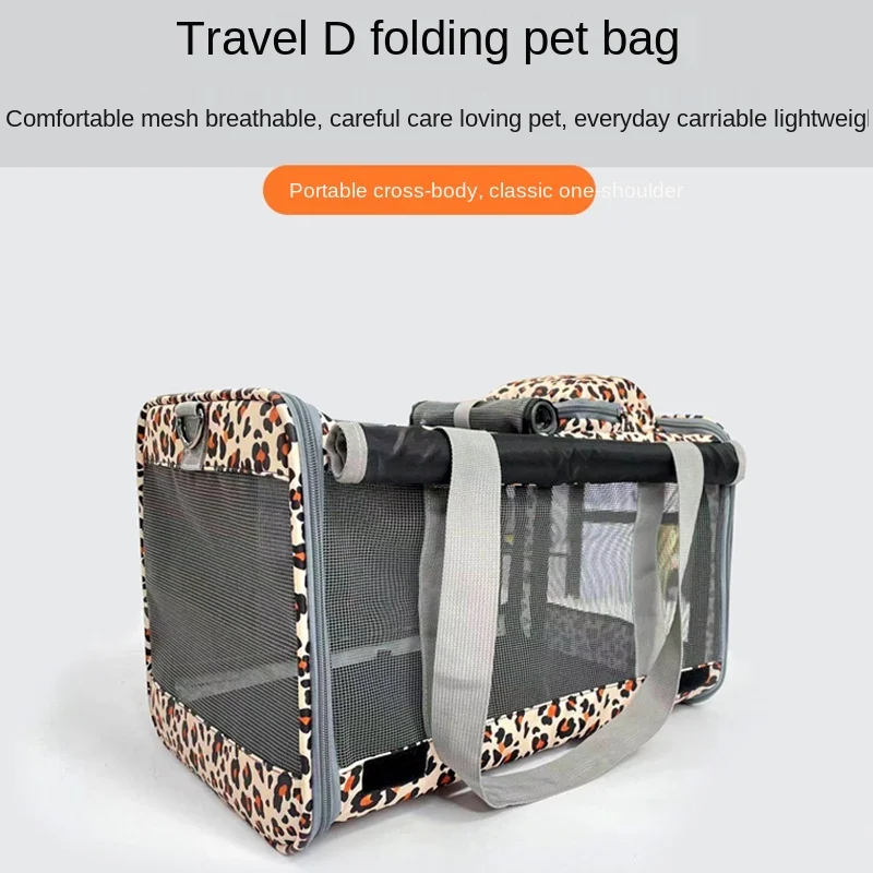 Foldable Cat Carrier, Comfortable & Portable Soft-Sided Travel Bag