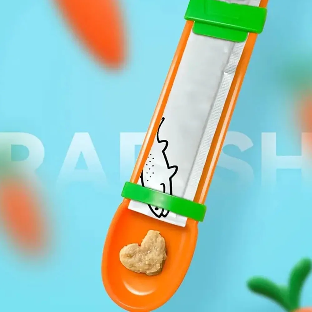 

Cat Food Strip Squeezer Anti-drop Food Cat Can Spoon For Cat's Use