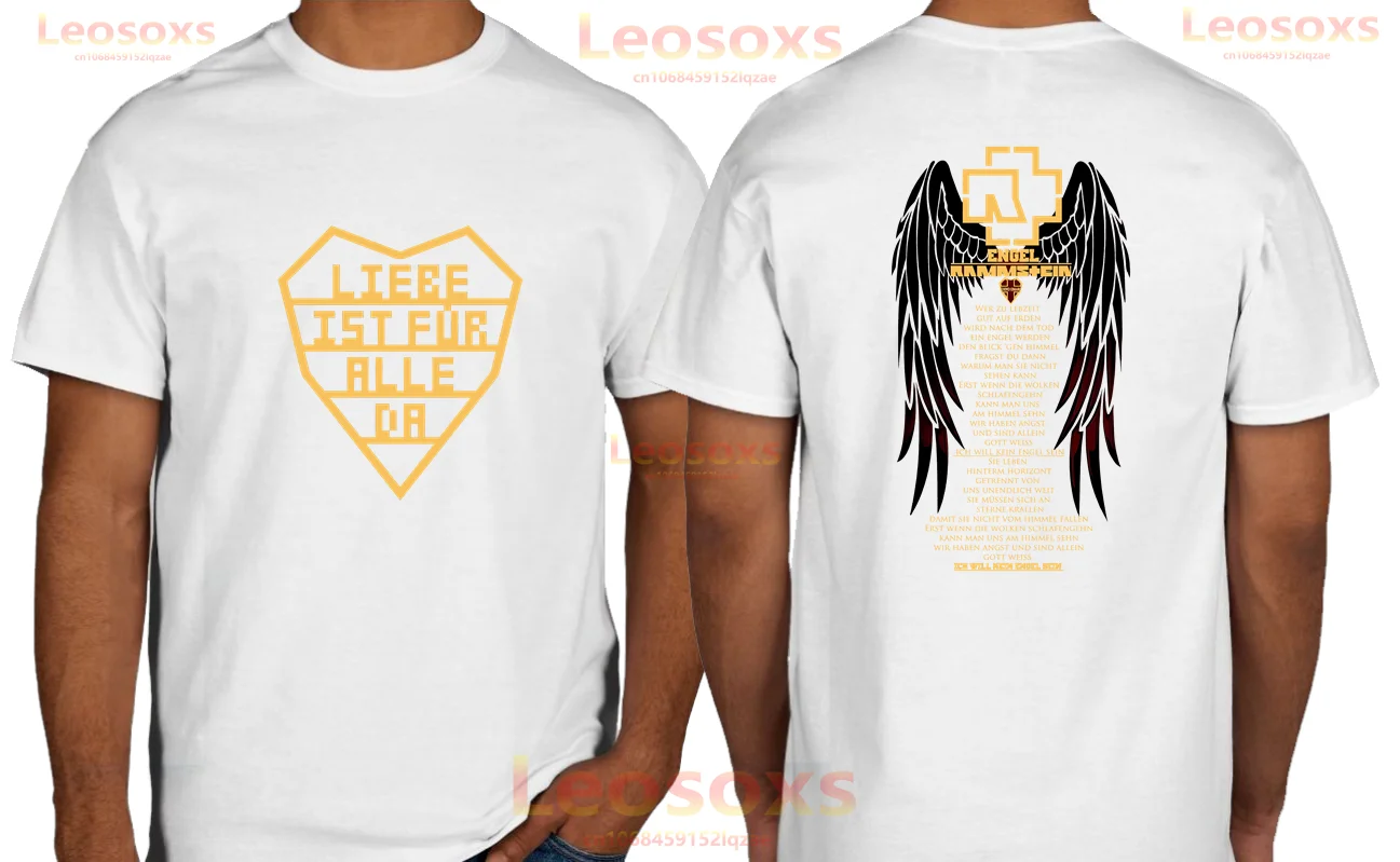 

2024 модная мужская футболка rammstoin из 100% хлопка с принтом, летняя крутая Женская модная футболка с коротким рукавом