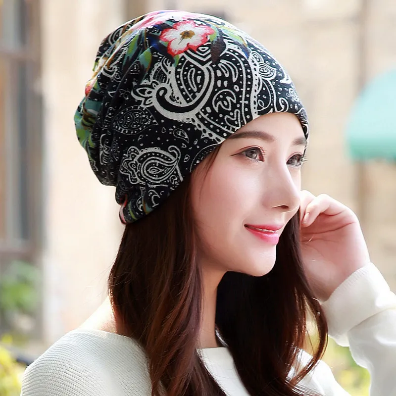 15 Colors Women Beanies Caps Spring Women Beanie Hat For Women Caps 3 Way To Wear Bonnet 6