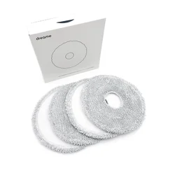 Enhanced Robot Vacuum Cleaner Spare Parts Kit - Includes Rubber Brush, Hair Cutter, Side Brush, Filter, and Mop Rag (Mop 4pc)