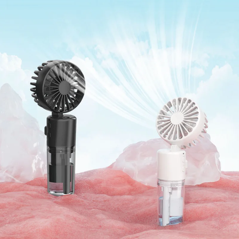 Portable Rechargeable Handheld Spray Fan USB Fast Charging Mini Steam a Cooling Artifact for Both Travel and Outdoor Scenes