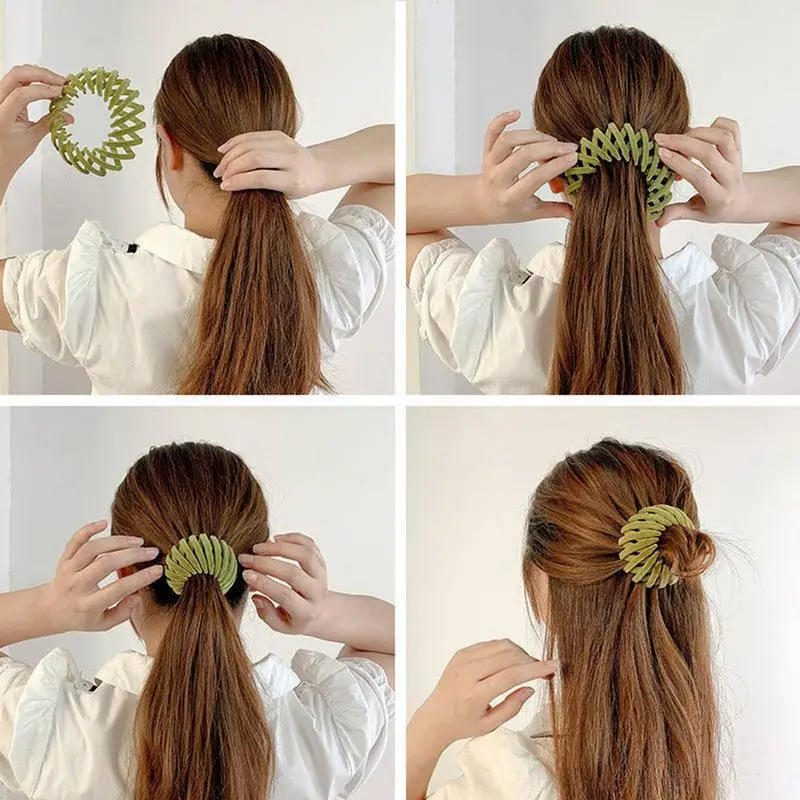 Bird's Nest Plate Hair Clip Lazy Bird's Nest Plate Ponytail Clip Hair Bun Accessories For Women Ladies Birthday Gifts Headwear