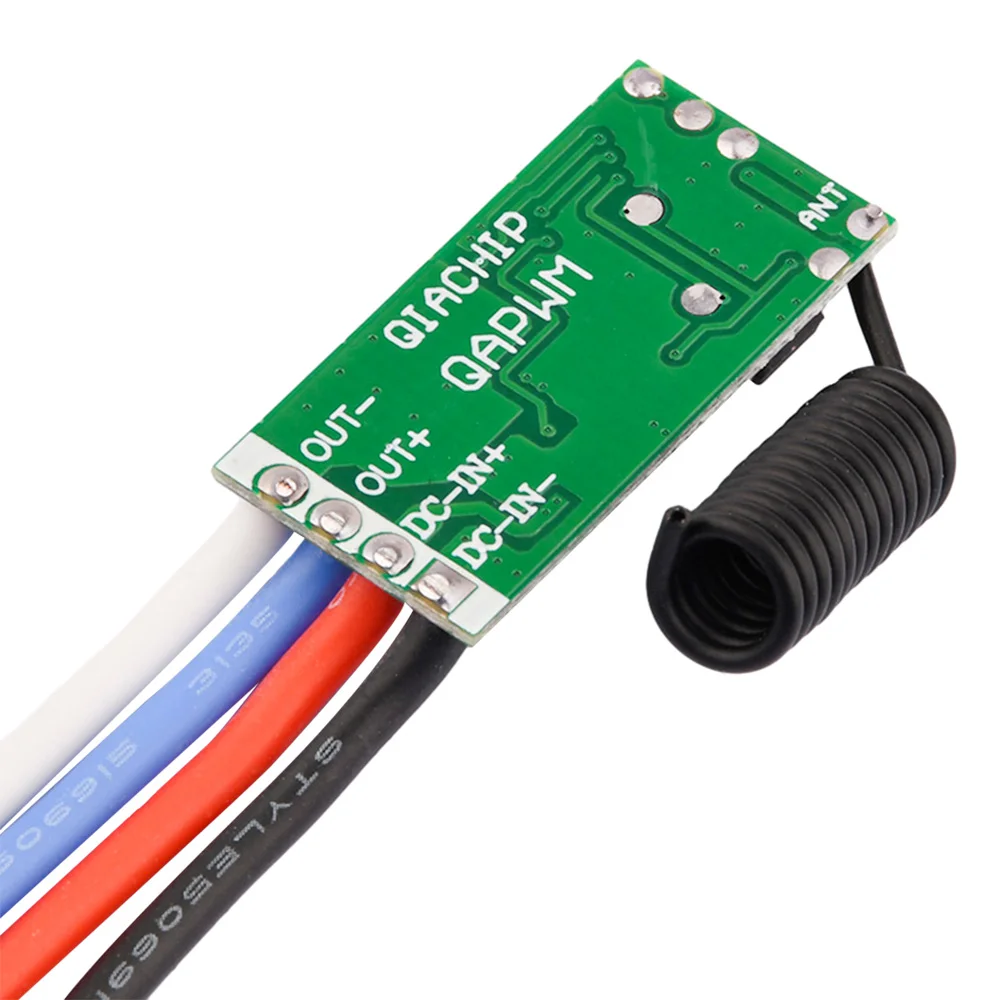 DC Motor Speed Controller Stepper Motor Driver DC Motor Driver 433MHz Wireless Remote Control 3.7V-24V 5A PWM for LED Lights Motor