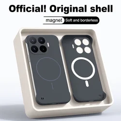 Frameless Magnetic Hard Matte Case - Slim, Wireless Charging, Anti - Fingerprint Cover for Mi 17T Pro (Darkgrey yaXin)