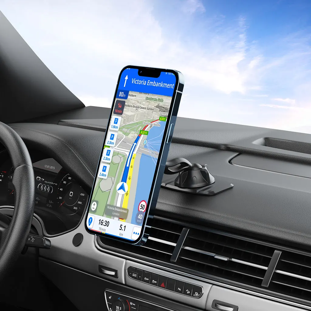Mini Magnetische Auto-Handyhalterung für Armaturenbrett mit Schwenkfunktion und Starker Klebebasis Universeller Klebständer für Alle Mobiltelefone – Detail 11