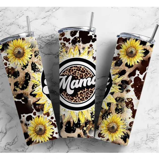 Mama Skinny Tumbler Floral Mama Tumbler Mom Life Tumbler 20oz