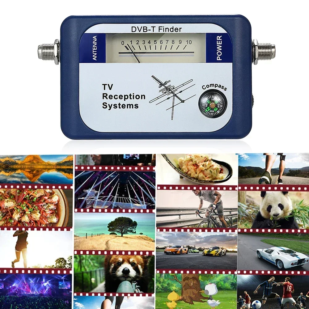 DVB-T TV Digital Aerial Terrestrial Signal Meter Antenna Finder Pointer TV Satellite Receiver Compass Reception Systems tv antenna finder
