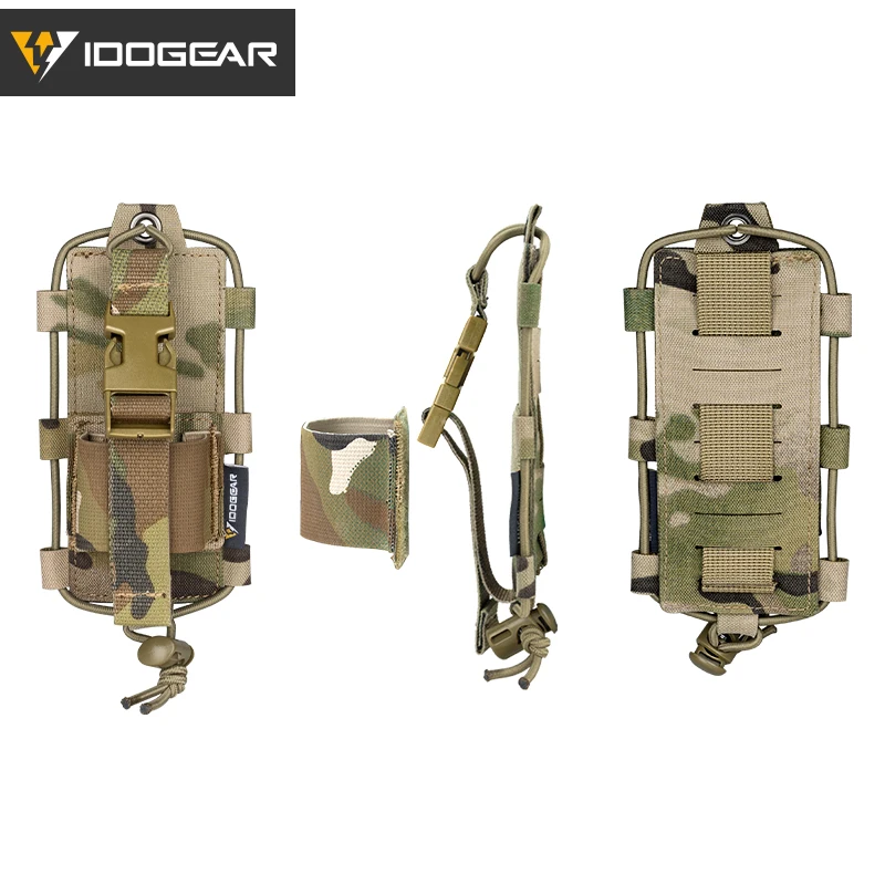IDOGEAR 전술 라디오 파우치, Gridlok Baofeng/Pofung UV5R UV82 워키토키, MOLLE 라디오 파우치 35110