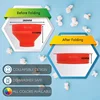 New Silicone Popcorn Maker Microwave Popcorn Bucket Foldable Silicone Popcorn Bucket Poppers Bowl DIY Popcorn-Maker with Lid 5