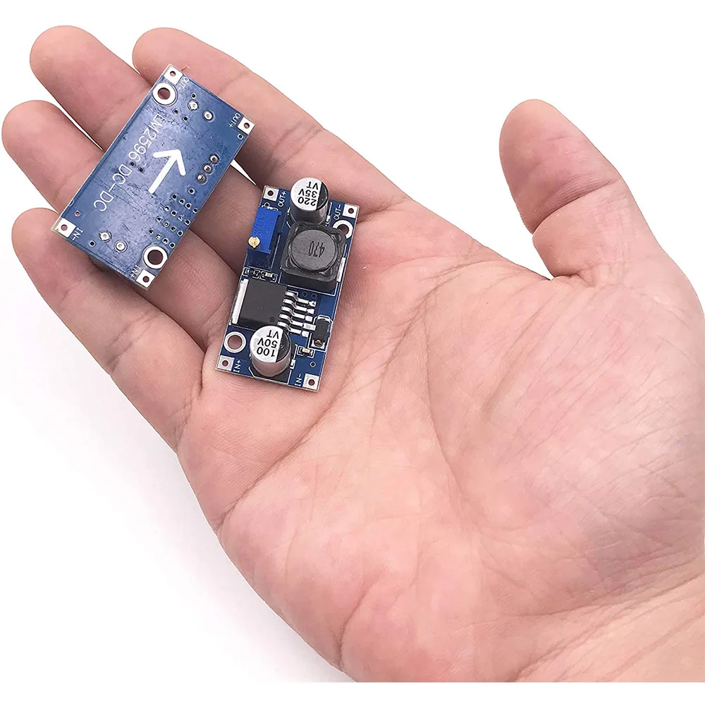 5pcs Dc-dc Lm2596 Adjustable Step-down Power Supply Module Dc To Dc 3a Max Output 1.5V-30V