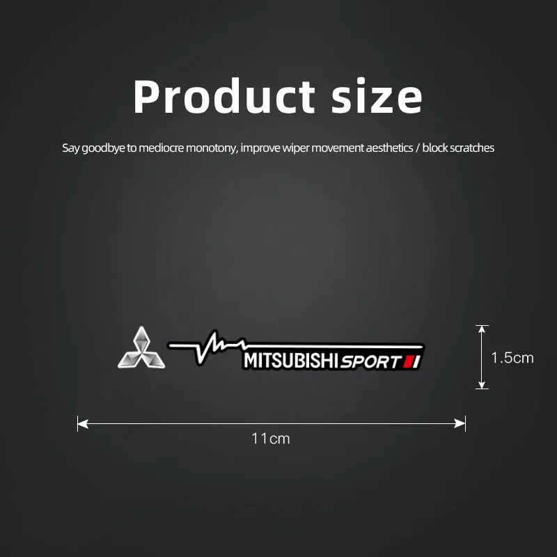 미쓰비시 랜서 미라지 ASX 파제로 랠리아트 아웃랜더 진쉬안 랜서 엑스용 자동차 창문 와이퍼 스티커 데칼 스타일링 장식